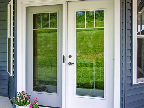 White patio door